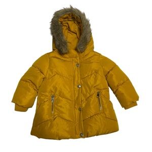 Zara Baby Faux Fur Hood Trim Jacket